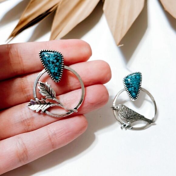 Bird earrings S251 - Picture 3 of 4